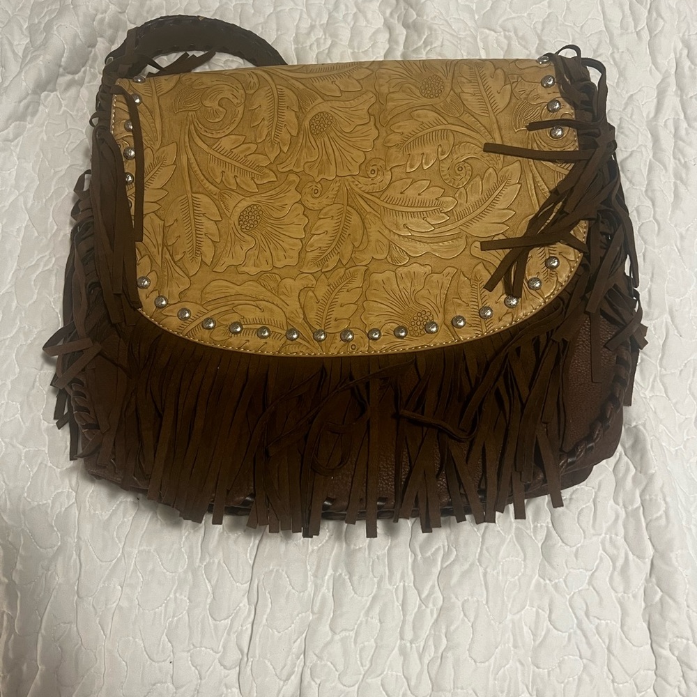Western leather purse